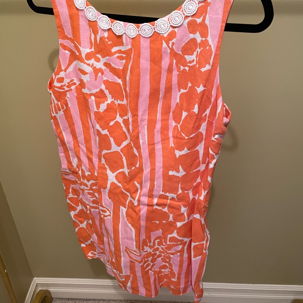 Lilly Pulitzer Pink and Orange Floral Dress FIRM PRICE